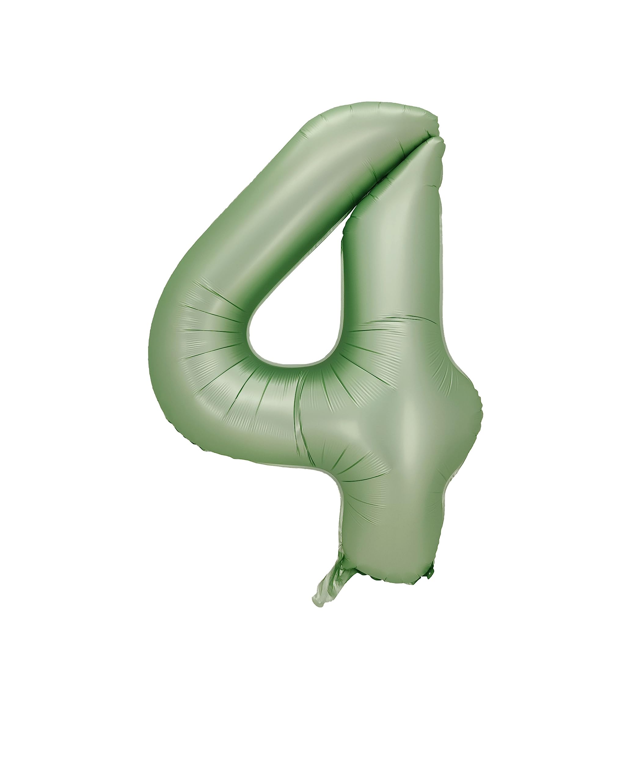 Oliver Green Foil Balloons Number 4, 40 inch