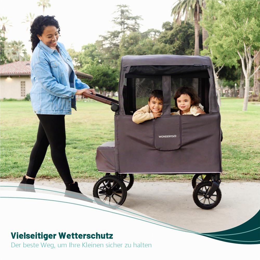 Wonderfold Wetterabdeckung für W4 Elite Premium Kinderwagen Buggy 3 in 1 UV-Schutz und Zubehör - Reise Buggy, Vielseitig & Wetterbeständig