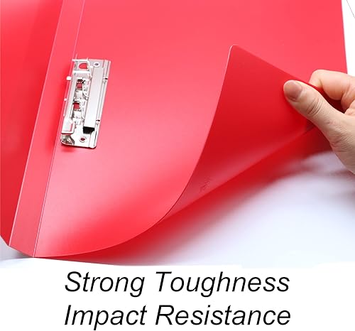 Vista 41 de Acocony Carpeta de 11 x 17 pulgadas, tamaño 11 x 17, carpetas sin perforaciones con abrazadera, carpeta tabloide de plástico, color azul, paquete