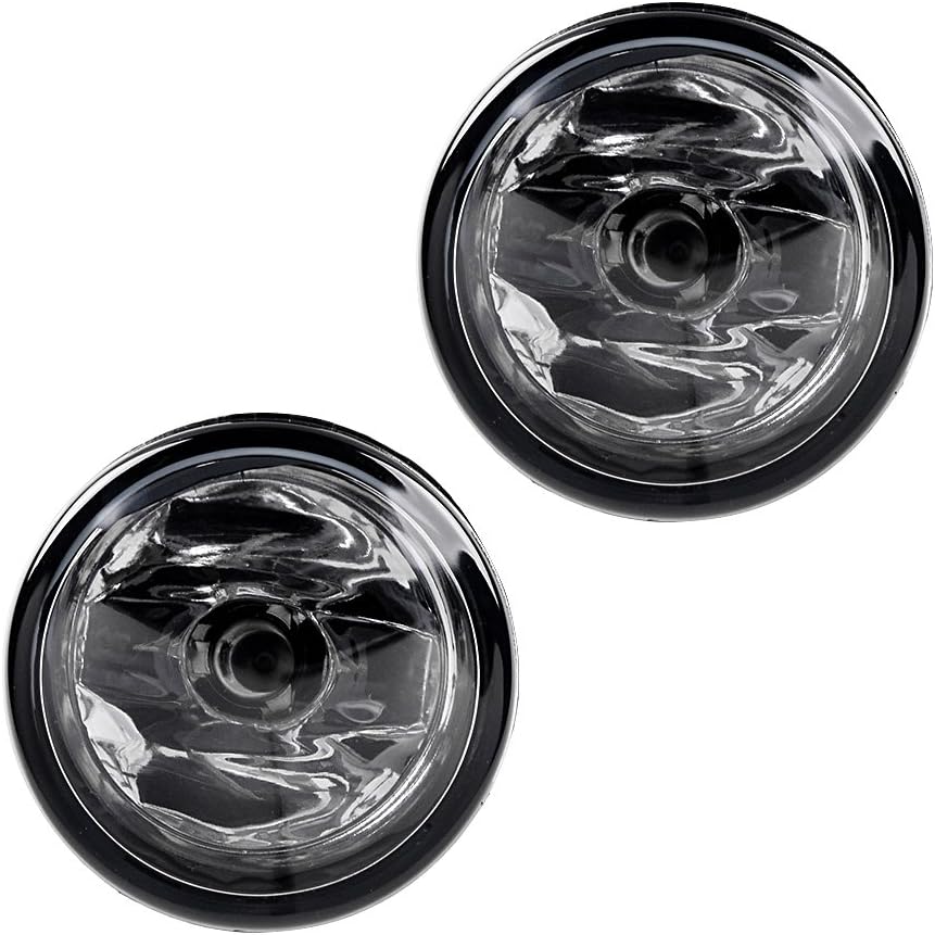 2pcs Front Fog Lamp Daytime Running Light DRL with H11 Halogen Bulb Compatible with Nissan Cube Juke Murano Quest Rogue Versa, Warm White Light (261508990B 26150-8990B)