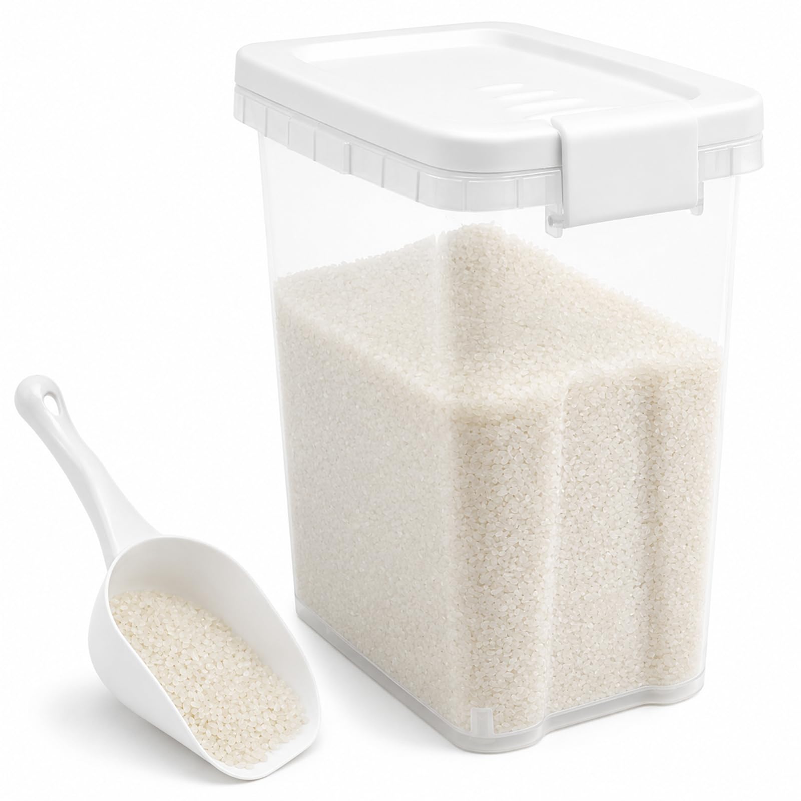 WBKTOOL Tight-Lock Rice Container 15 Lbs