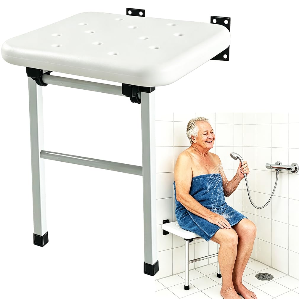Chaise de douche pliante grande taille pour salle de bain