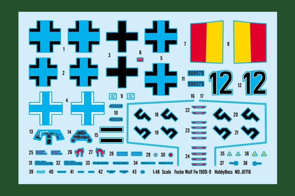 Hobby Boss Focke-Wulf FW 190D-9 Airplane Model Building Kit