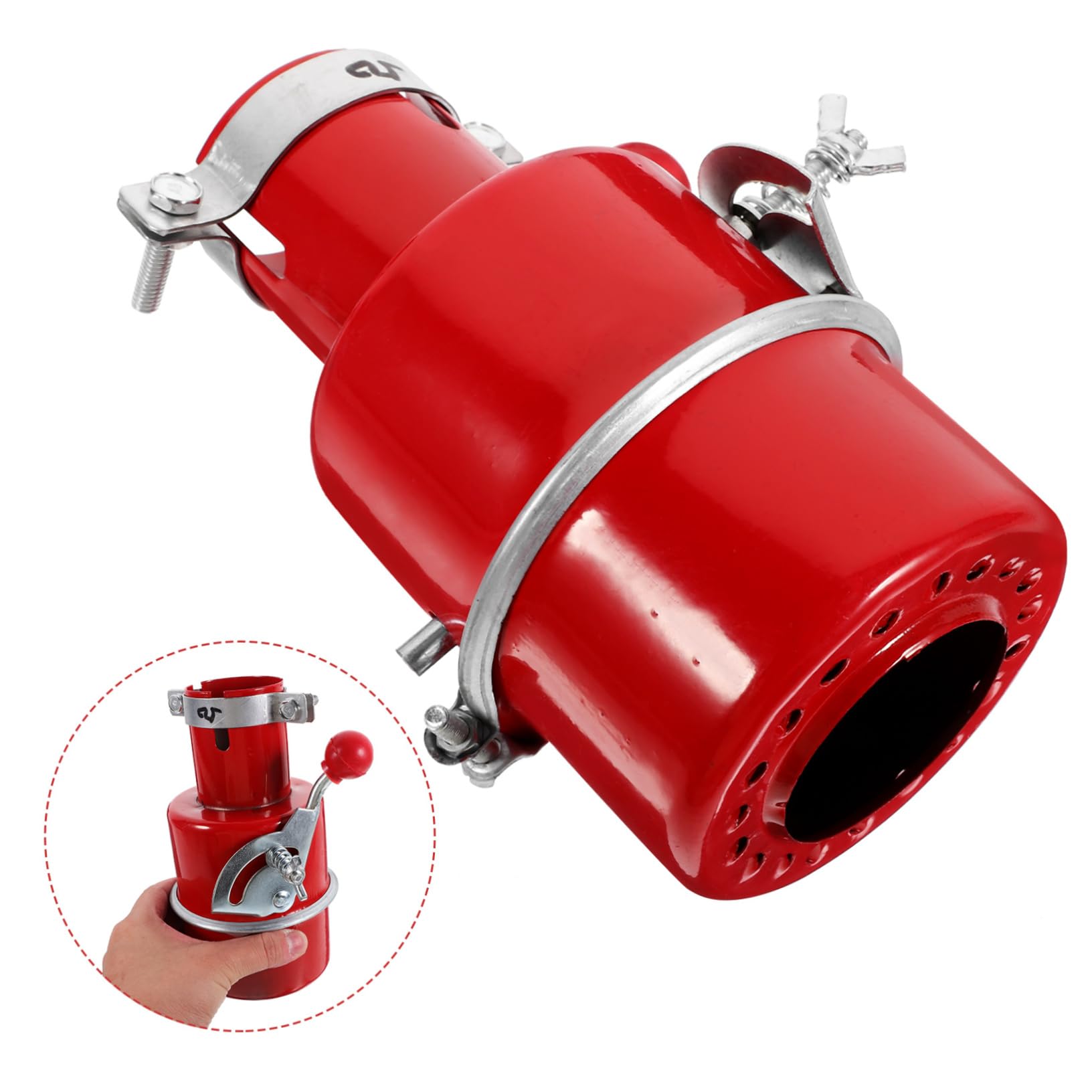 POPETPOP Pare-étincelles Rouge en Acier Installation Facile et Extinction Rapide pour Dépôts de Pétrole et Usines Chimiques, Protection Fiable les Incendies