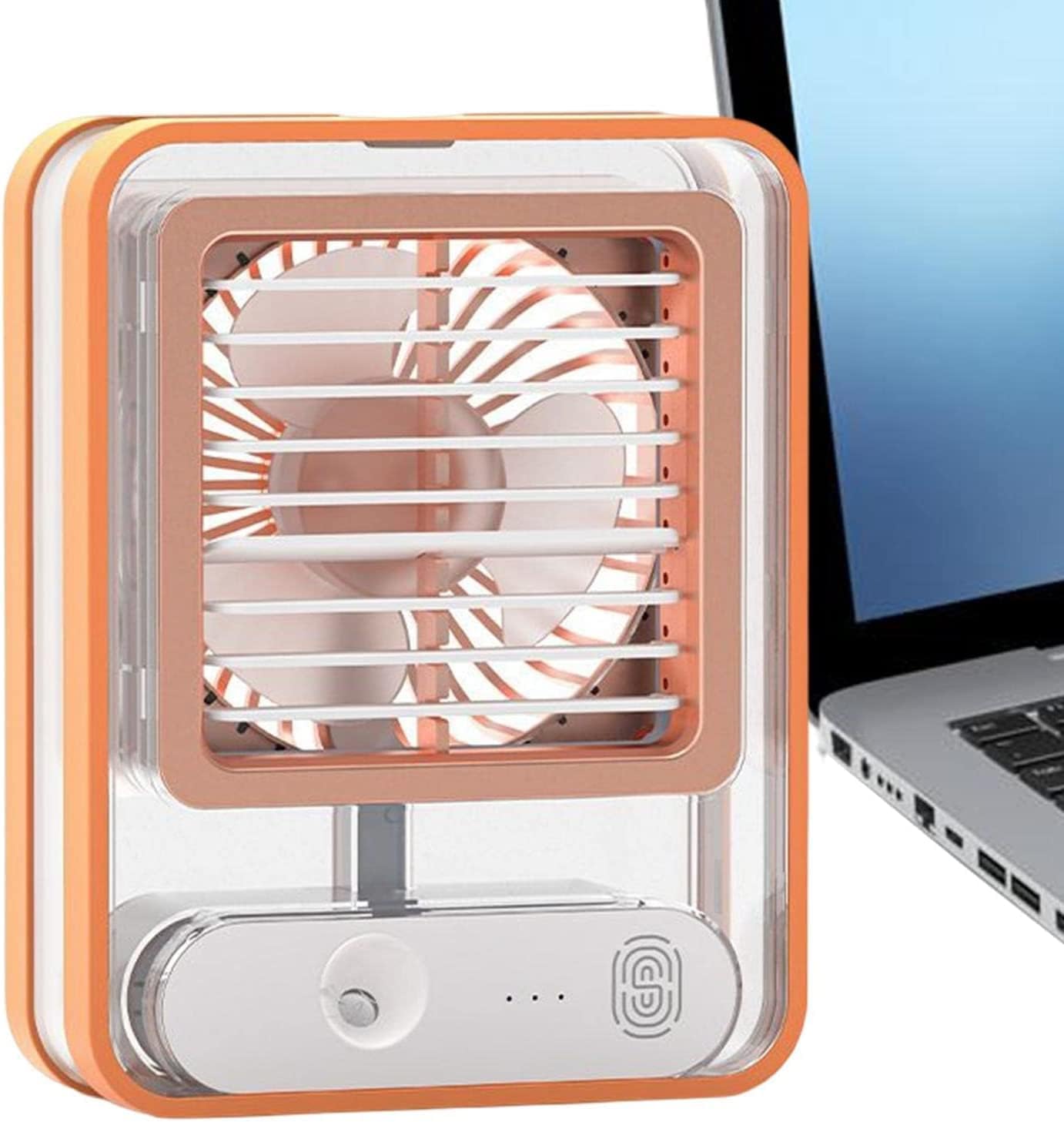 Techking (15 YEARS WARRANTY Portable Small Desk Fan with Mist Spray,LED Night Light, Operated Water Misting Fan,USB Rechargeable Quiet Mini Desktop Table Cooling Fan for Office (B0CZSDSZ1M) Amazon Price History, Amazon Price Tracker