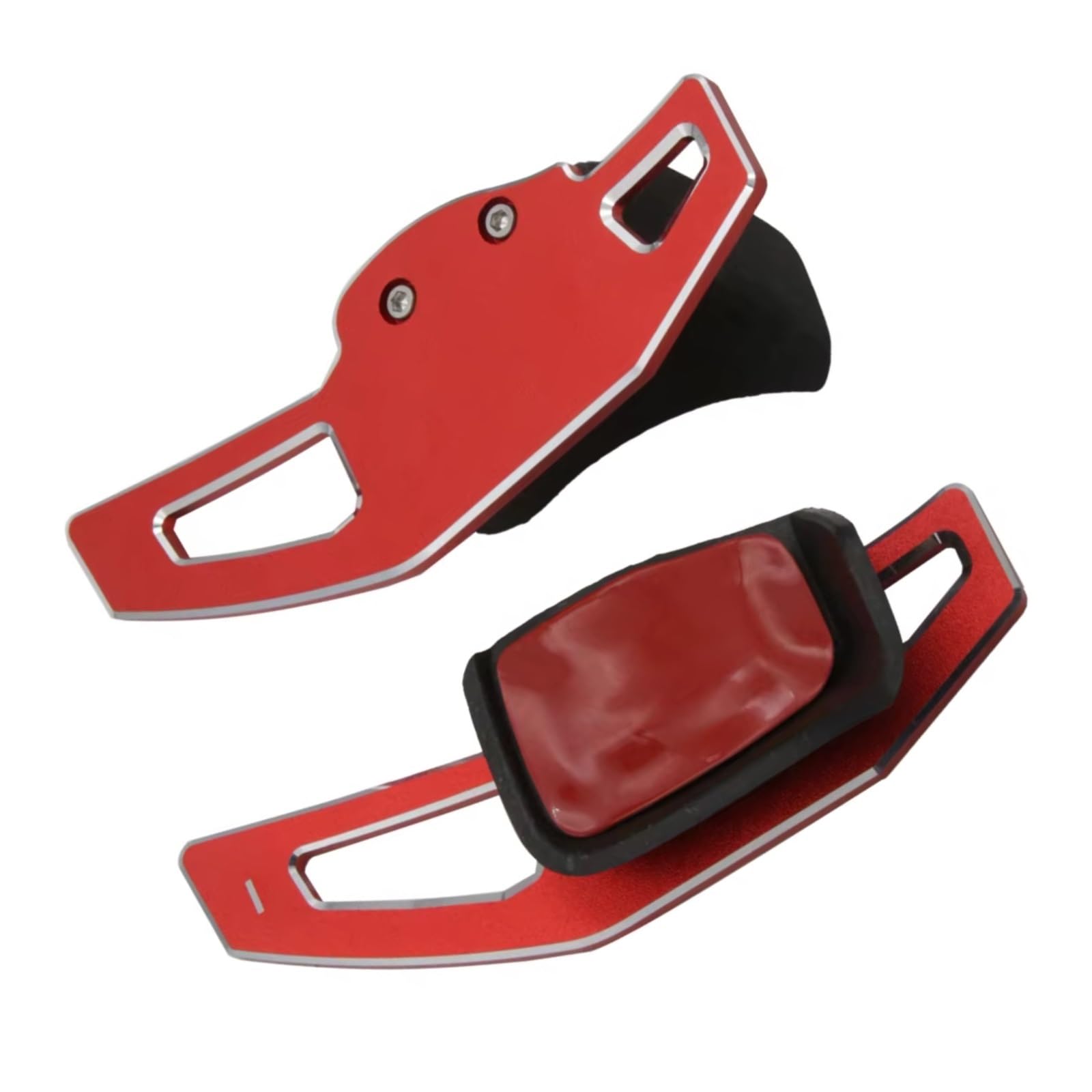 DRCIOQAZR Car Paddle Shifter Compatible with VW for Tiguan for Golf6 for MK6 Car Steering Wheel Paddle Shifter Extension Paddles Shifters for Fit(Red)