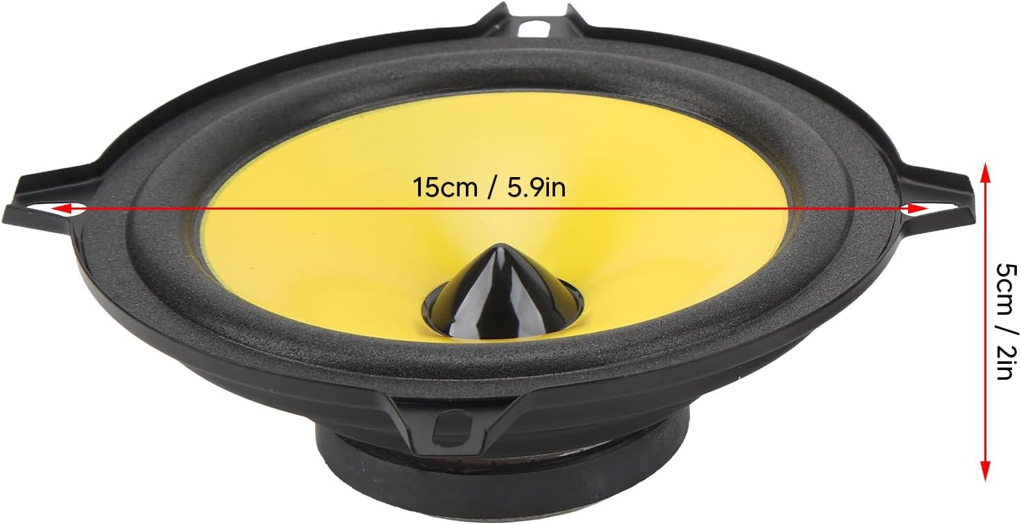 4 Way Car Speaker 5 Inches, 400W Full Range Stereo Loudspeaker, 2pcs - Excellent Sound Quality, Durable Metal Seal Design, Ideal for Cars and RVs
