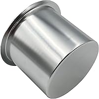 Vista 5 de SEETOOOGAMES Inserto de taza para mesa de póquer de aluminio jumbo con caída (paquete de 2) (plateado)