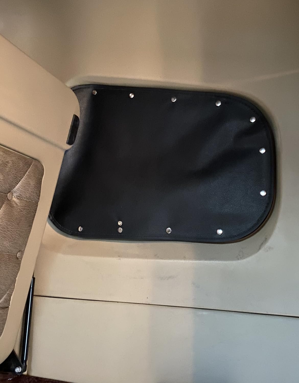 Curtains Compatible with Freightliner Columbia Coronado Century Upper Window Curtain. Set of 2. Windows Covers Sleeper Window Covers Truck Curtain. (Black)