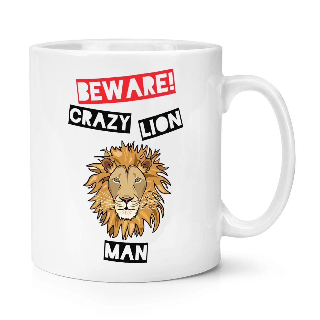 Beware Crazy Rat Man - Tazza smaltata retrò