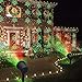 Produktbild Weihnachtsbeleuchtung Projektor LED Garten Außen Lampe Grün Motiv Weihnachtsbaum Grün und Rot Punkte für Weihnachten, Valentinstag, Geburtstag, Hochzeit, Abend, Geburtstag der Kinder