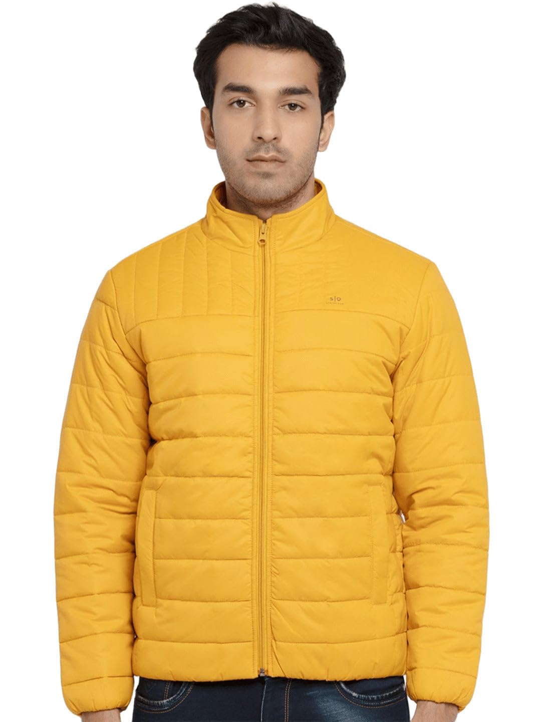 status quo Men’s Quilted High Neck Winter Jacket | Durable Polyester Coat-picture-28