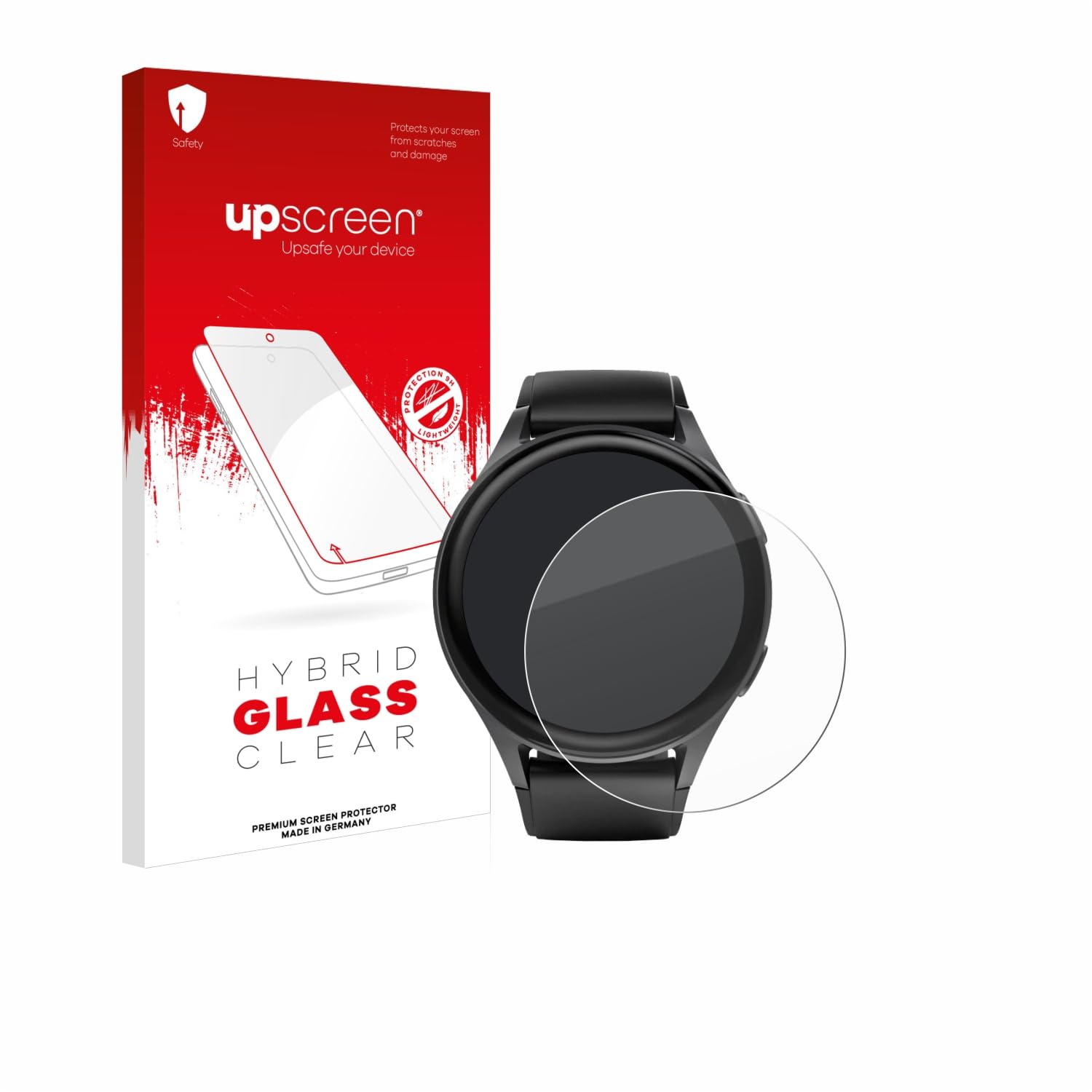 upscreen Screen Protector Film compatible with Hama 8900 (45 mm) - 9H Glass Protection, Extreme Scratch Resistant, 1-Pack, Clear