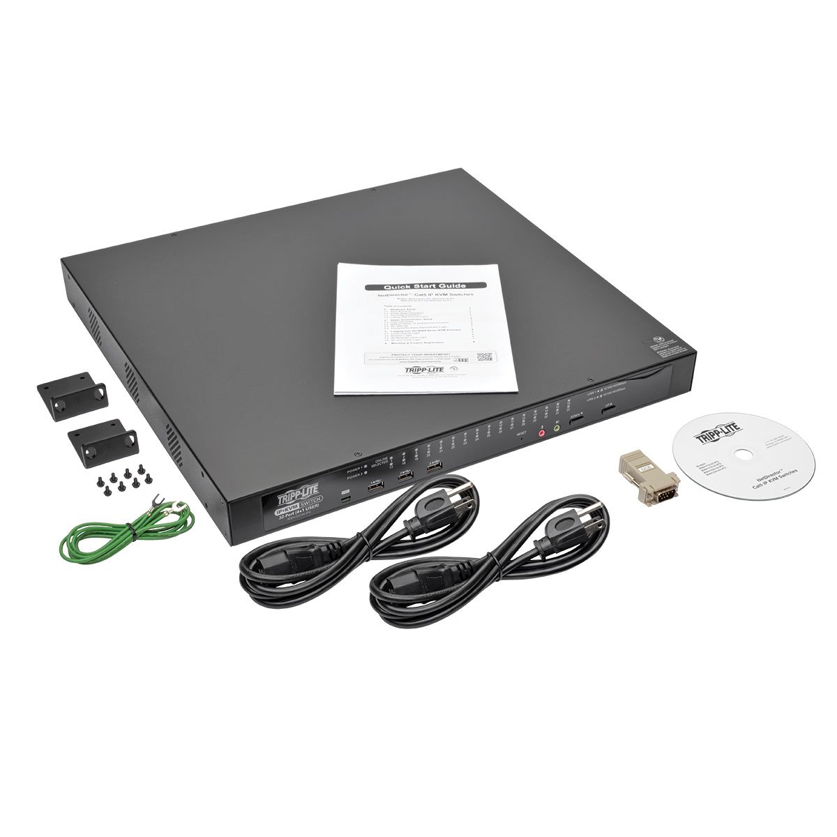 Amazon.com: Tripp Lite 32-Port Cat5 IP KVM Switch, 1U Rack-Mount