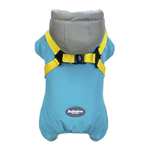 Izefia Abrigo para Perros Ropa para Mascotas Sudadera a Prueba de Viento Abrigos de Clima Frío Chaqueta Arnés…