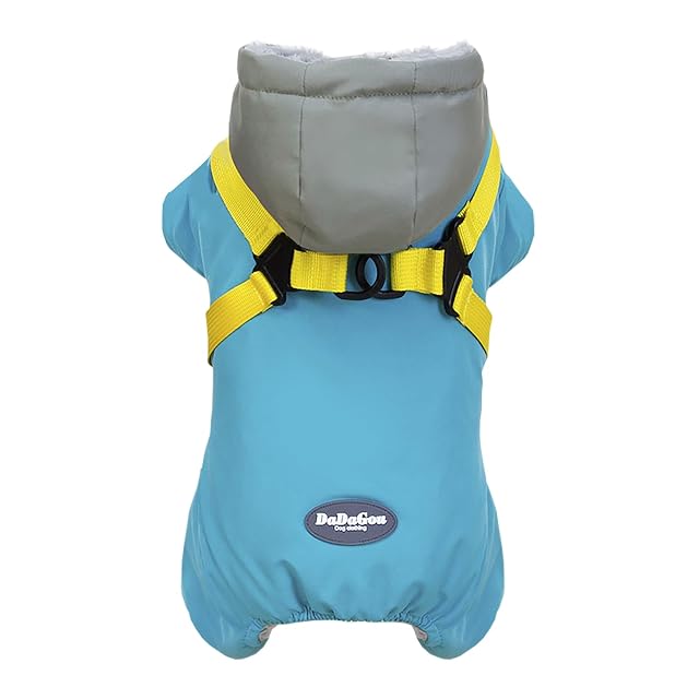 Izefia Abrigo para Perros Ropa para Mascotas Sudadera a Prueba de Viento Abrigos de Clima Frío Chaqueta Arnés…