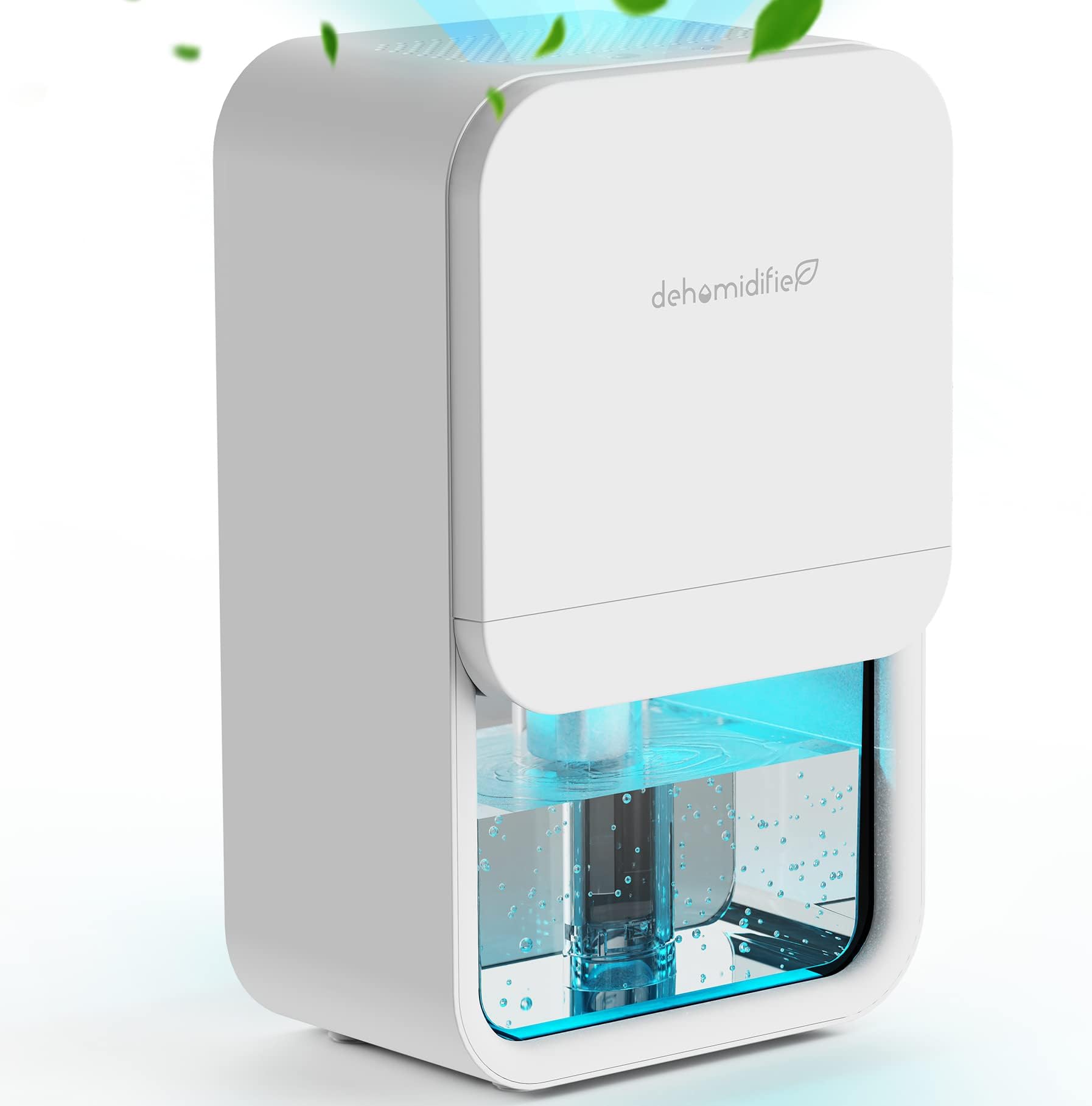 Dehumidifiers, Breezome Small Dehumidifiers for Home 2300 Cubic Feet Ultra-Quiet Dehumidifiers for Bedroom with 7 Color Light Auto-off Auto Defrost Protection, Mini Dehumidifiers for Office RV