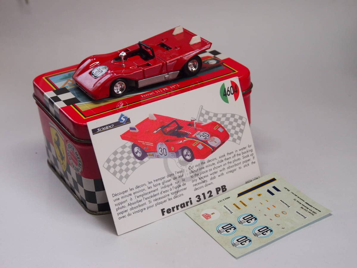 Amazon | SOLIDO 1/43 Ferrari 312 PB 1972 Tinbox入り | ミニカー