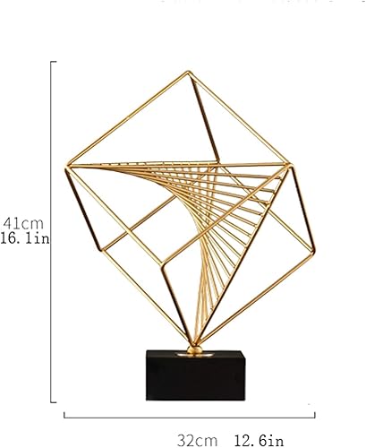 Miniatura 2 de Chinese feng Shui Statue Sculpture Golden Hollow Square Piano Ornaments Made of Alloy MaterialDecor Ornaments for Home Bathroom Room Bedroom Estatua