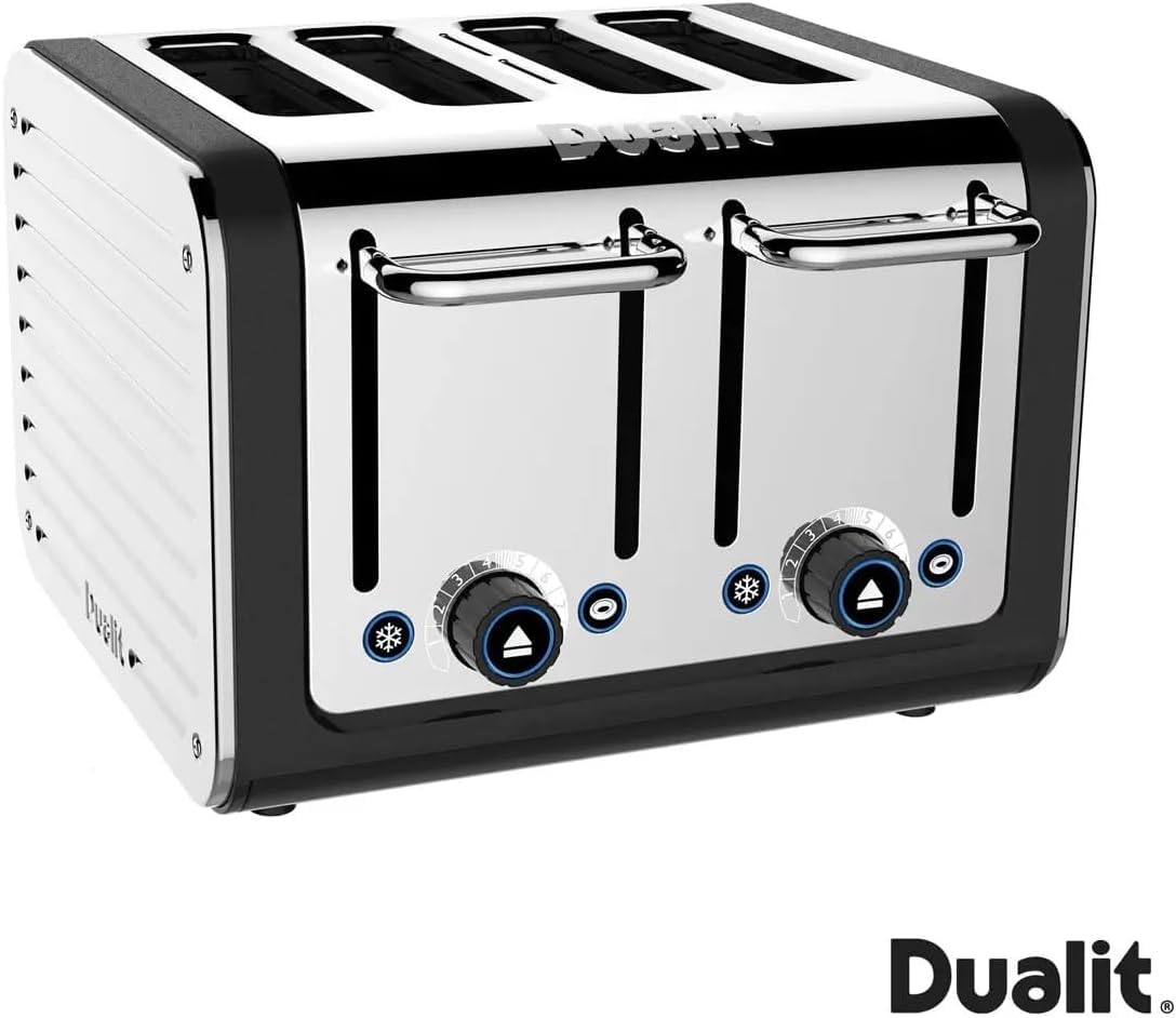 Dualit Architect czajnik i toster z 4 szczelinami w zestawie, technologia Perfect Toast, czarny matowy
