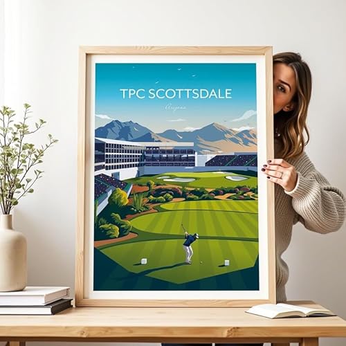 Nationcog WM Phoenix Open Golf Print - TPC Scottsdale