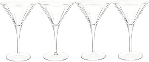 Vista 10 de Luigi Bormioli Crescendo - Juego de 4 vasos de Martini de 10 onzas, vasos de cóctel de cristal, aptos para lavavajillas, fabricados en Italia