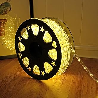 Gesto 5 Meter Rope Led Strip Lights – Outdoor Lights Waterproof for Balcony Decoration,Home Decor & Interior Decoration | Decorative Lights for Diwali Decoration,Cove Light for Ceiling (Warm White)