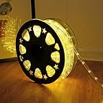 Gesto 5 Meter Rope Led Strip Lights – Outdoor Lights Waterproof for Balcony Decoration,Home Decor & Interior Decoration | Decorative Lights for Diwali Decoration,Cove Light for Ceiling (Warm White)