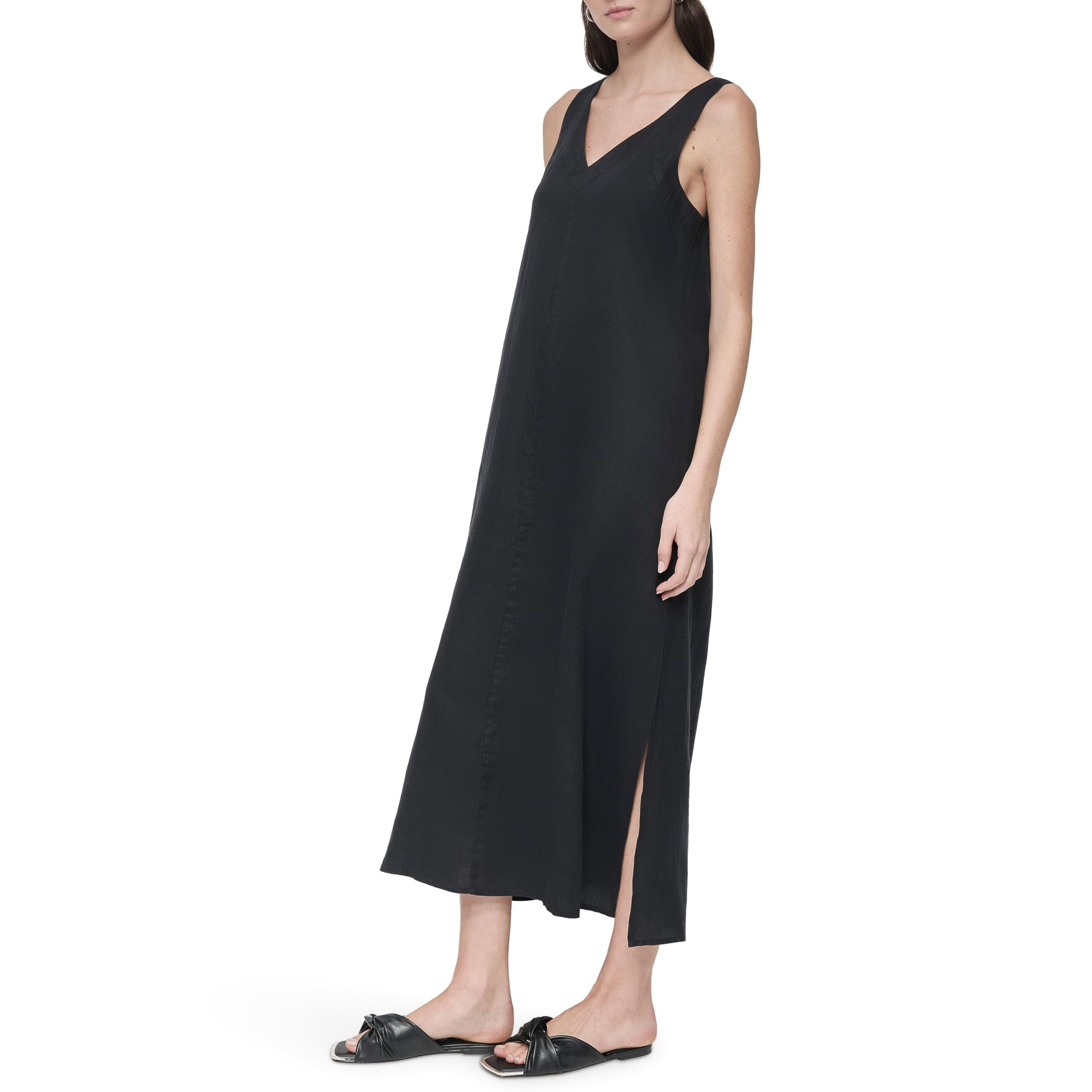 DKNY Lightweight Linen Maxi Dress Vestido Mujer