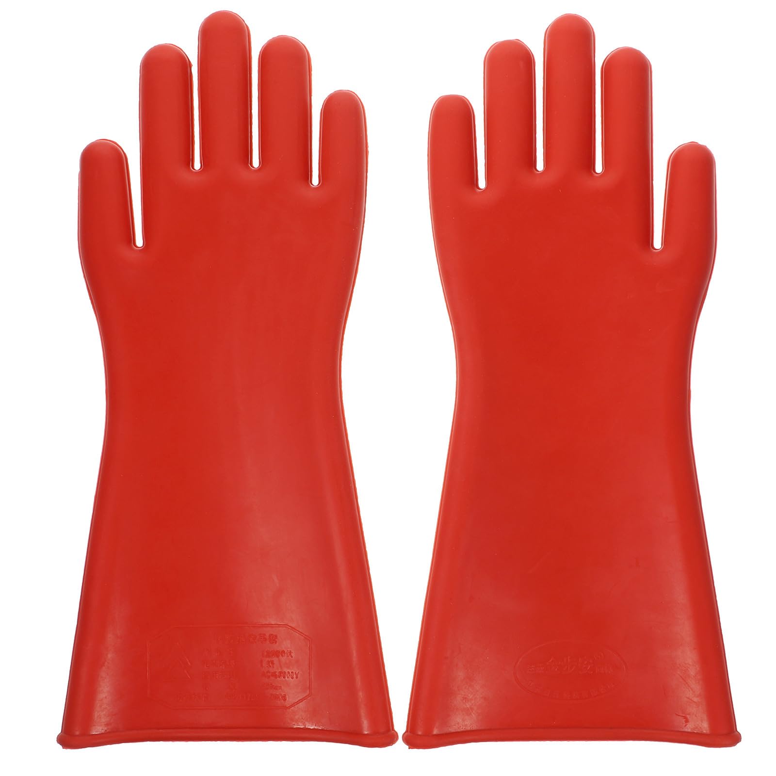 Moufles Isolants 1 Paire pour Électricien en Caoutchouc Rouge Résistance à L'abrasion et, Haute Tension pour Travaux de pour Hommes
