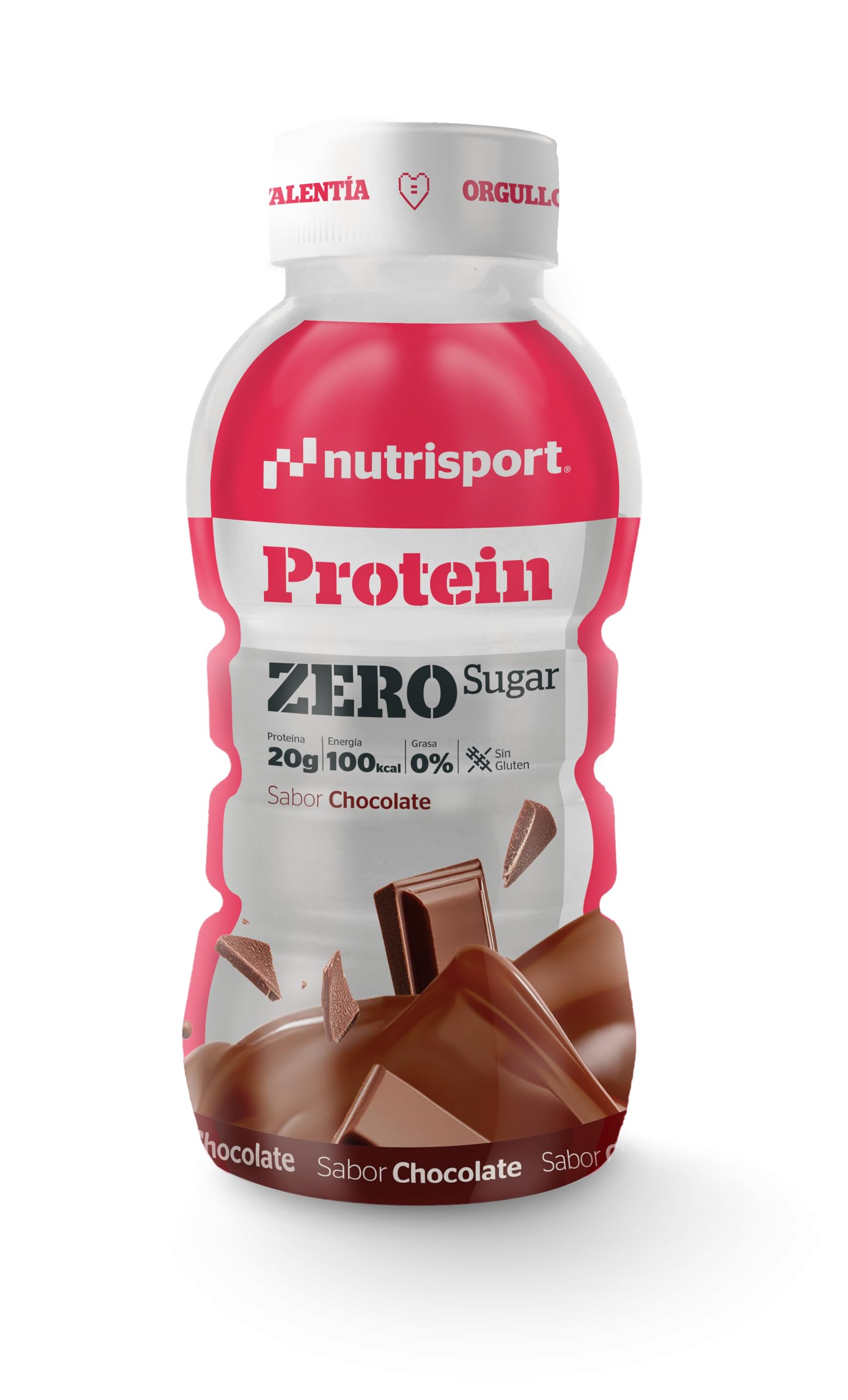 NUTRISPORT Protein Zero | Bebida Deportiva 12 x 330 ml | Batidos de Leche para Masa Muscular | Suplementos Gym sabor Chocolate | Pack Ahorro Emagrecimento