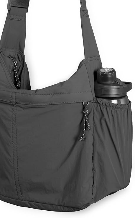 ODODOS 20L Crossbody Tote Bag Large Capacity Lightweight Hobo Shoulder Sling Bags for Gym Shopping Beach Travel