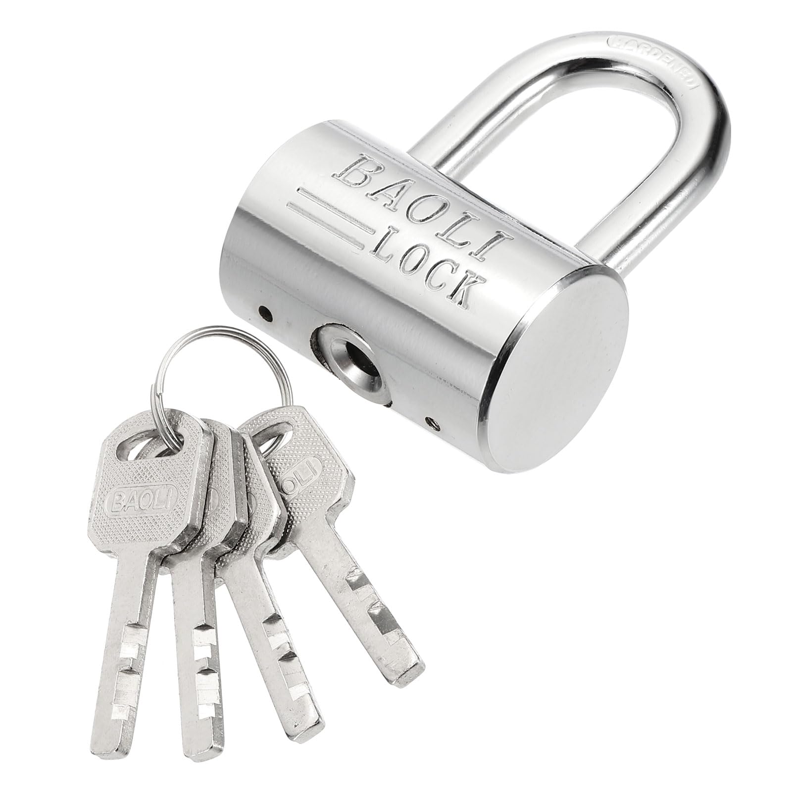 PATIKIL 2 Inch (50mm) Heavy Duty Locks, Alloy Steel High Security Padlock with 4 Keys for Gate Warehouse Shipping Container Storage Door Window (H:74mm)