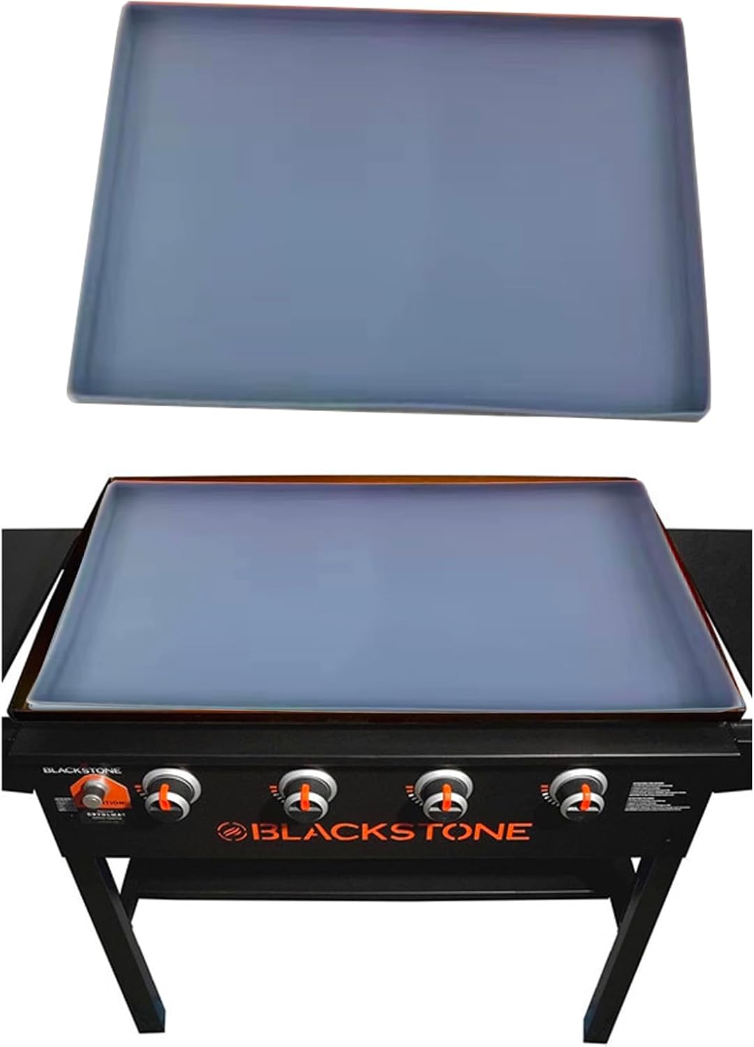 Silicone BBQ Mats for Outdoor Grilling,Griddle Mat Protective,Heavy Duty Food Grade Silicone Grill Cover (28-in-Grey)