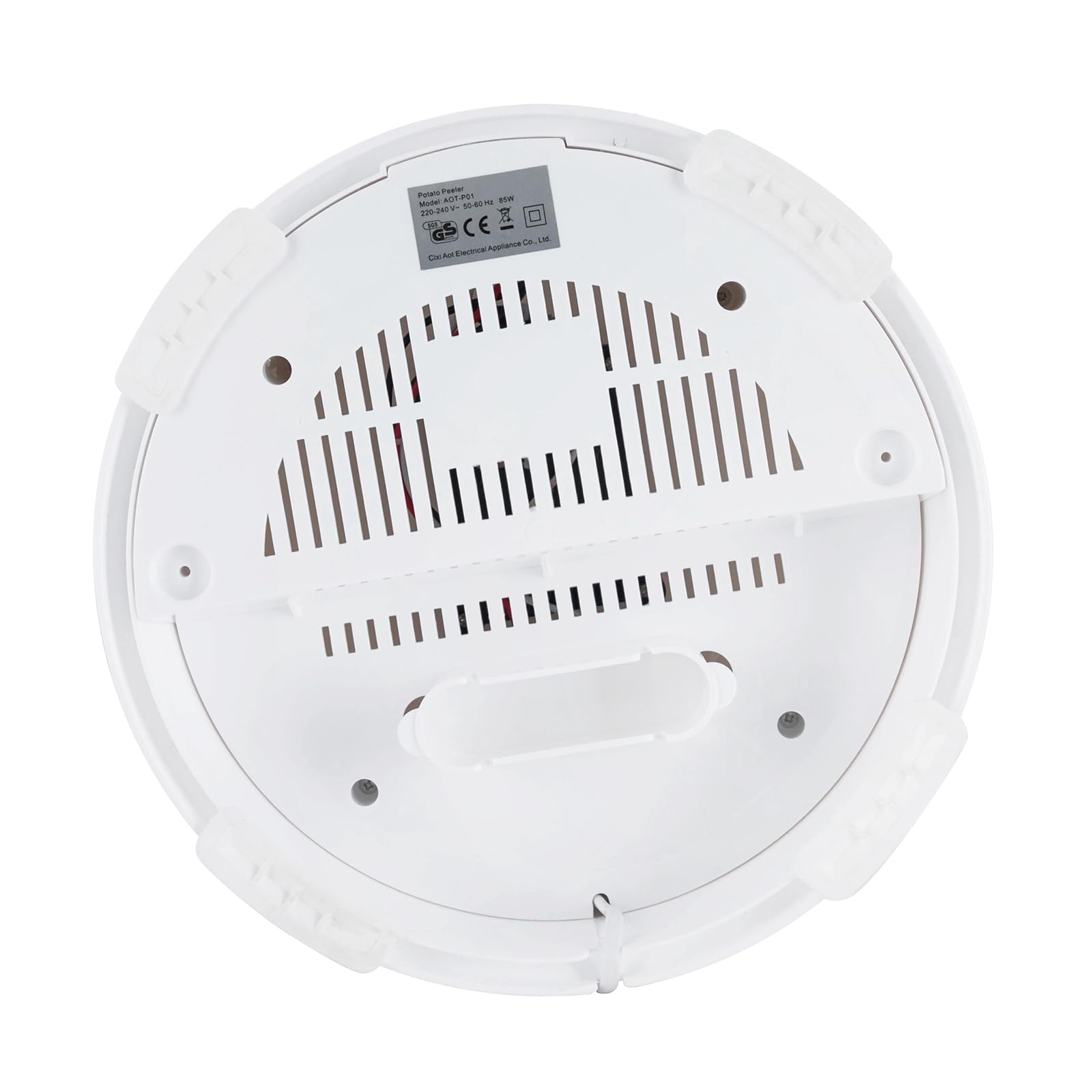 Pelapatate elettrico, pelapatate, 85 W, grande capacità 0,8 kg, veloce, 2 – 4 minuti, in acciaio inox 430, coperchio trasparente, antiscivolo, ideale da cucina, ristorante, 25,5 × 27 cm