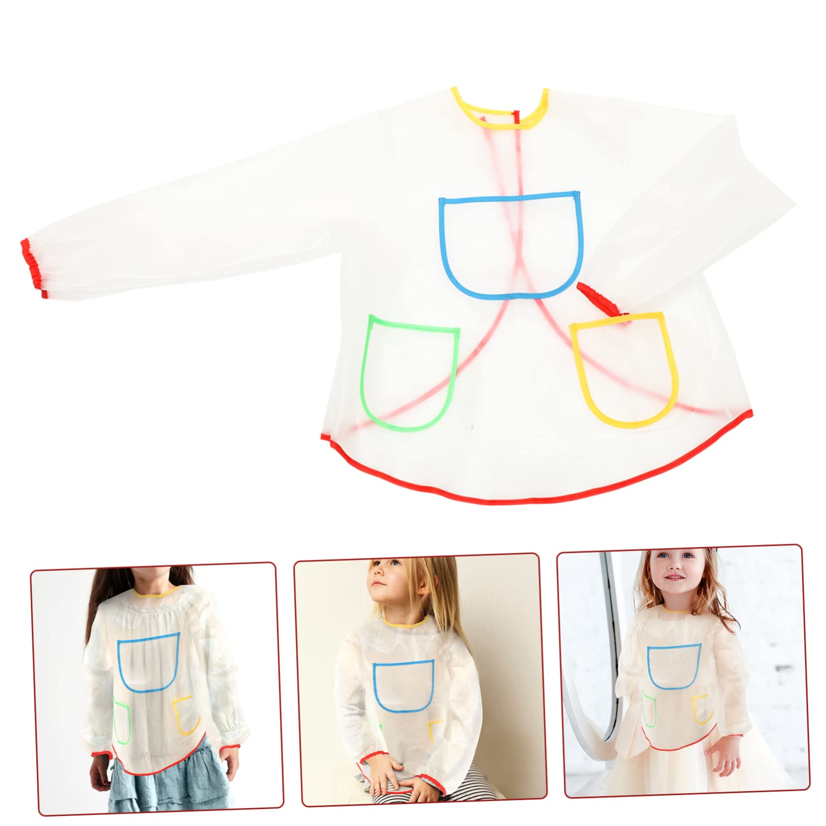 Toyvian 3 Piezas delantal de pintura delantales para niños baberos para niños pequeños de de cocina para pintado ropa de trabajo Accesorios niño pequeño Eva