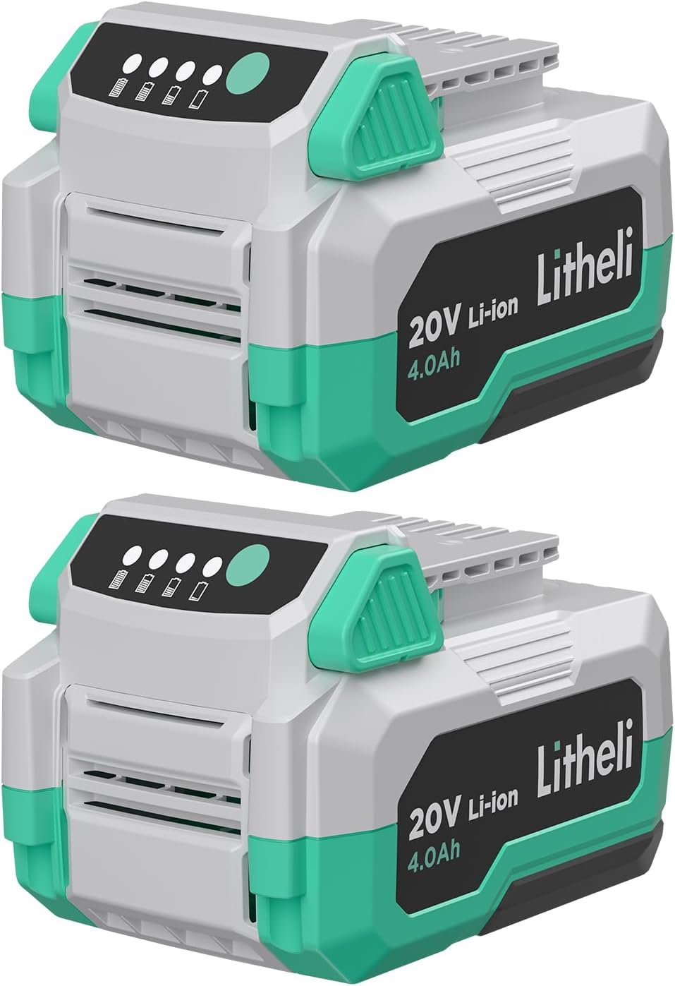 LiTHELi 20V 4.0Ah Dual Battery Pack for 20V Tools