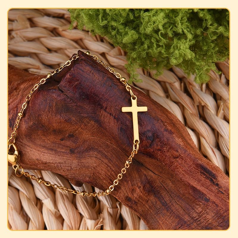 Gold Cross Bracelet for Christian Bracelets - Image 7