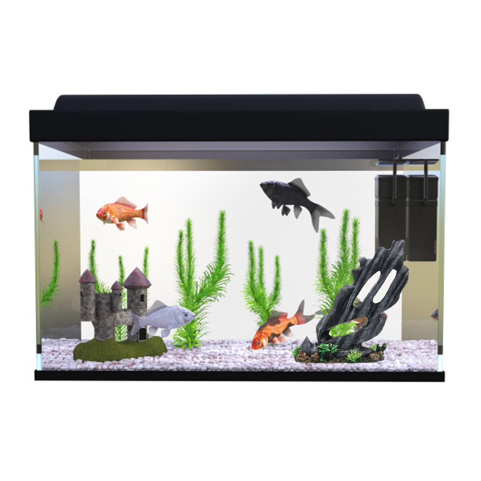 FishTank Garnelen-Zucht, Steingarten, Berg-Ornament für Aquarien, Terrarien, Landschaftsbau, Unterschlupf, Aquarien, Ornamente
