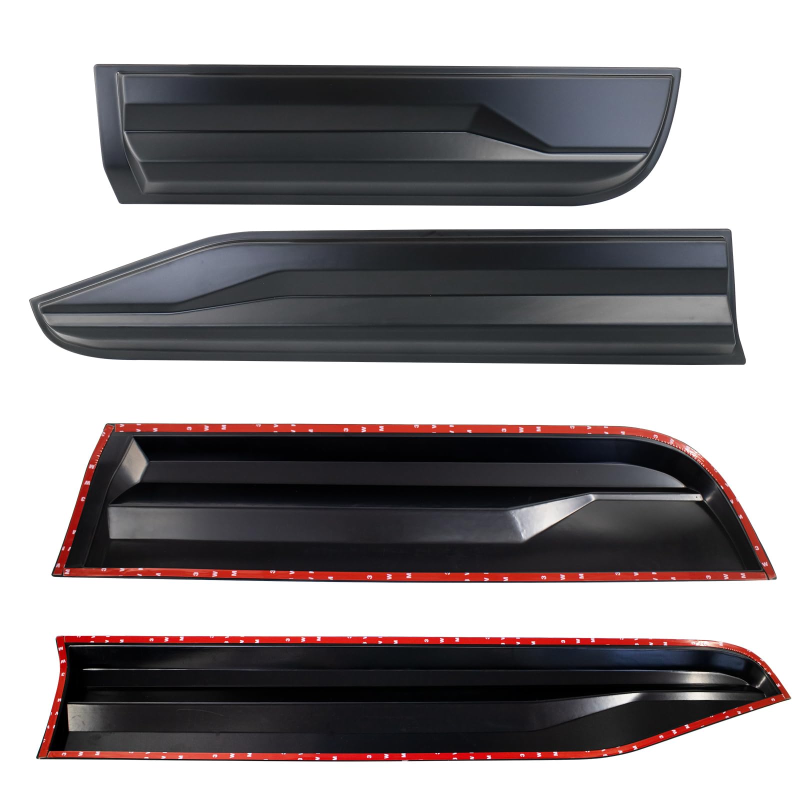 Fenders Molduras Laterales para Ford Ranger T9 2023-2024-2025 Wildtrak XL XLT Limited Platinum ABS Revestimiento de carrocería de Puerta Lateral