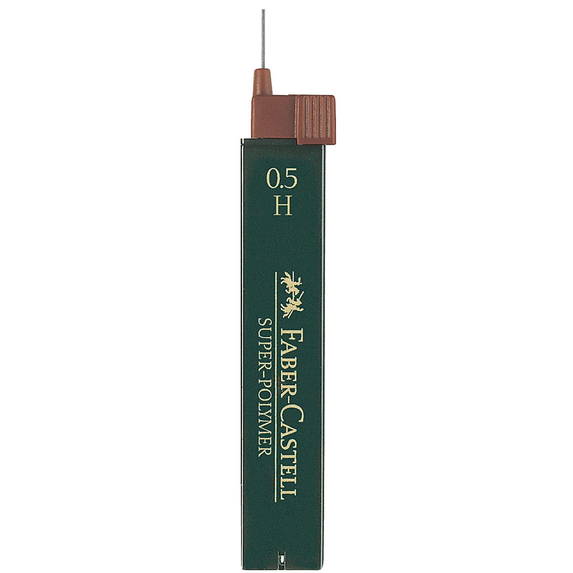 Faber-Castell Super Polymer Pencil Leads 0.5mm H Pack Of 12 For Mechanical Pe...