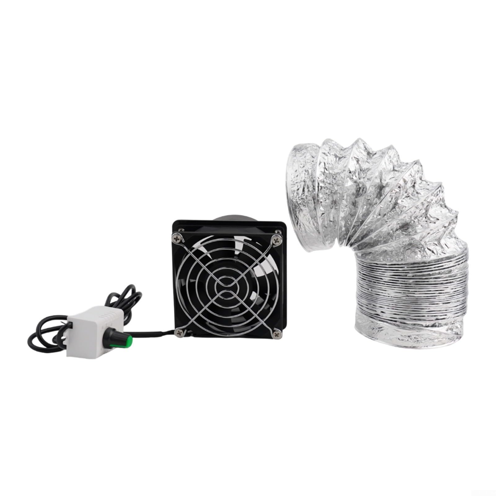 Ventilateur extracteur de fumée de soudure avec ventilateur réglable et tuyau de conduit pour atelier, cuisine (ventilateur + tuyau de 1 m)