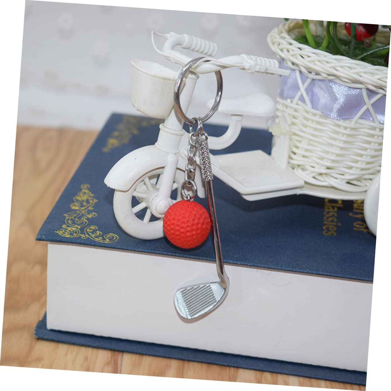 18 Stk Golf-Schlüsselanhänger Sportdekor für Golfspieler schlüsselanhänger golf Golfs Schlüsselanhänger Schlüsselbund Schlüsselringe Golf-Gastgeschenke Rucksack-Ornament
