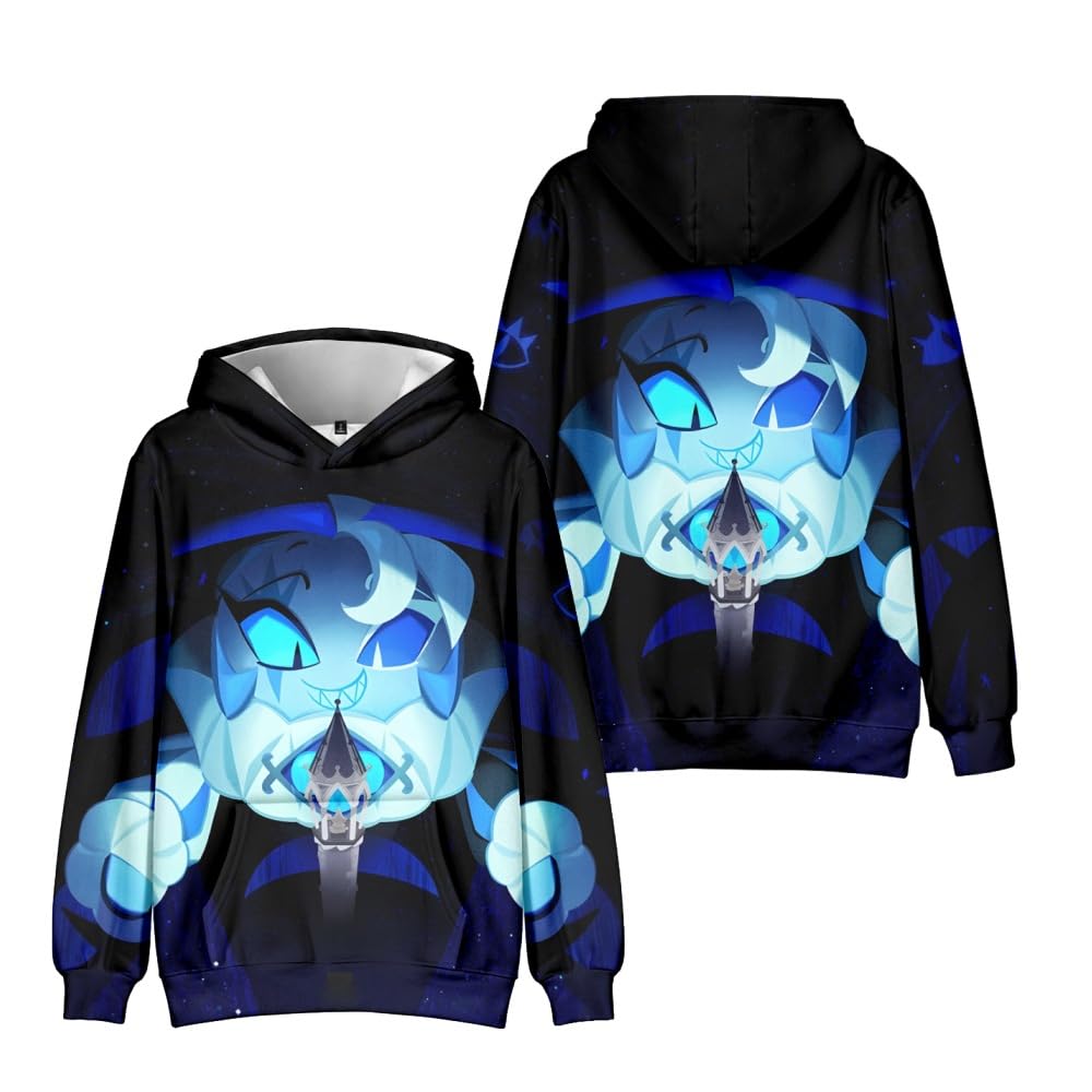 Hzsyc Boys A Kids Shadow Milk Cookie Character Group Hoody Shadow Milk Cookie 3D Figure Sweatshirt For Fans Gift (,11-12Years)