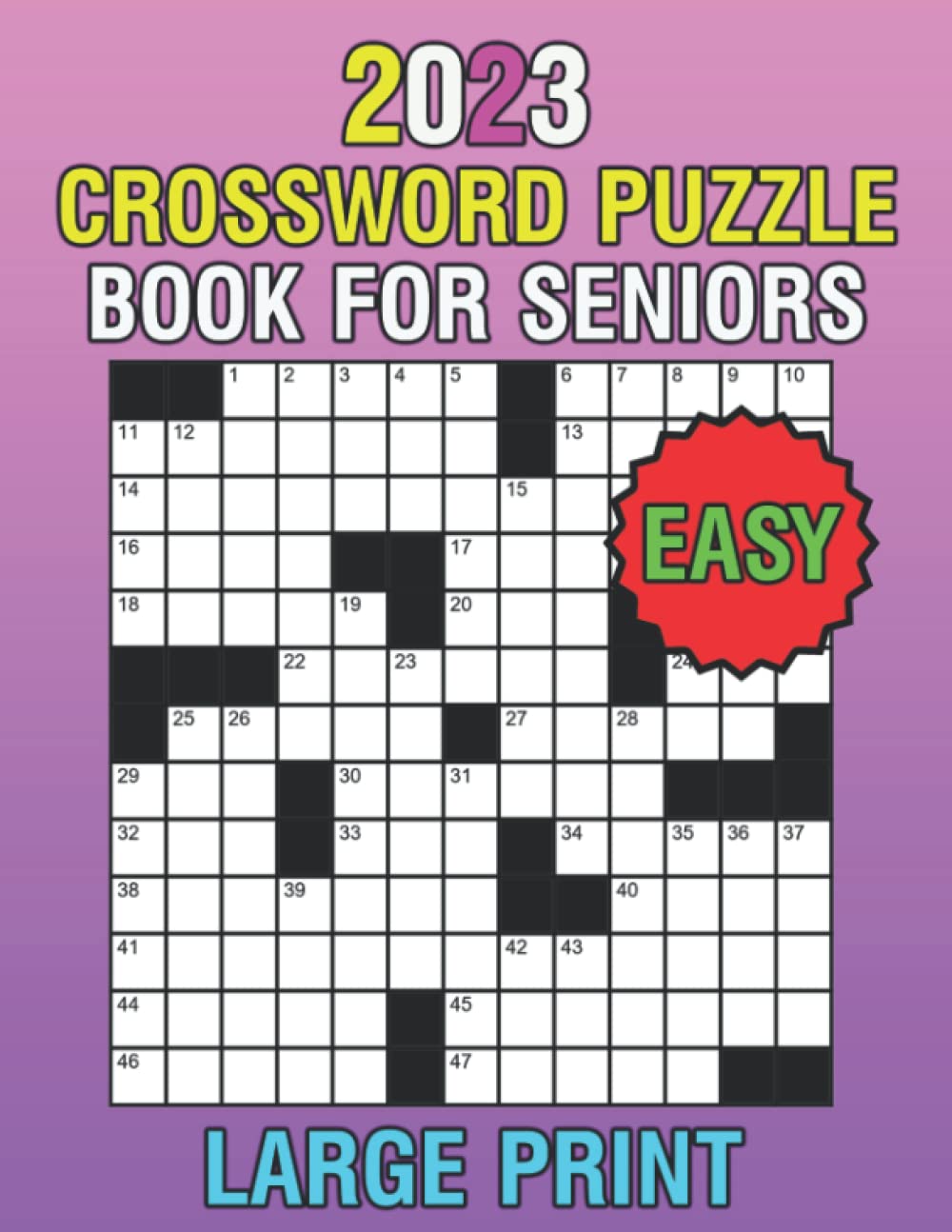 2023 Large Print Easy Crossword Puzzle Book For Seniors Easy Crossword