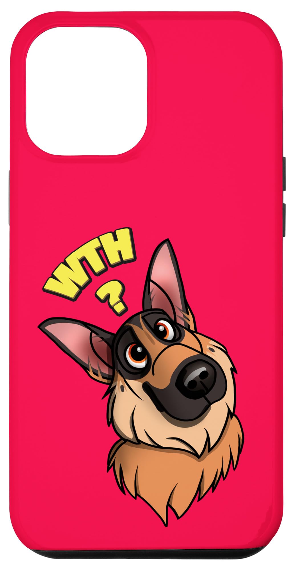 iPhone 12 Pro Max German Shepherd Head Tilting What in the heck Case