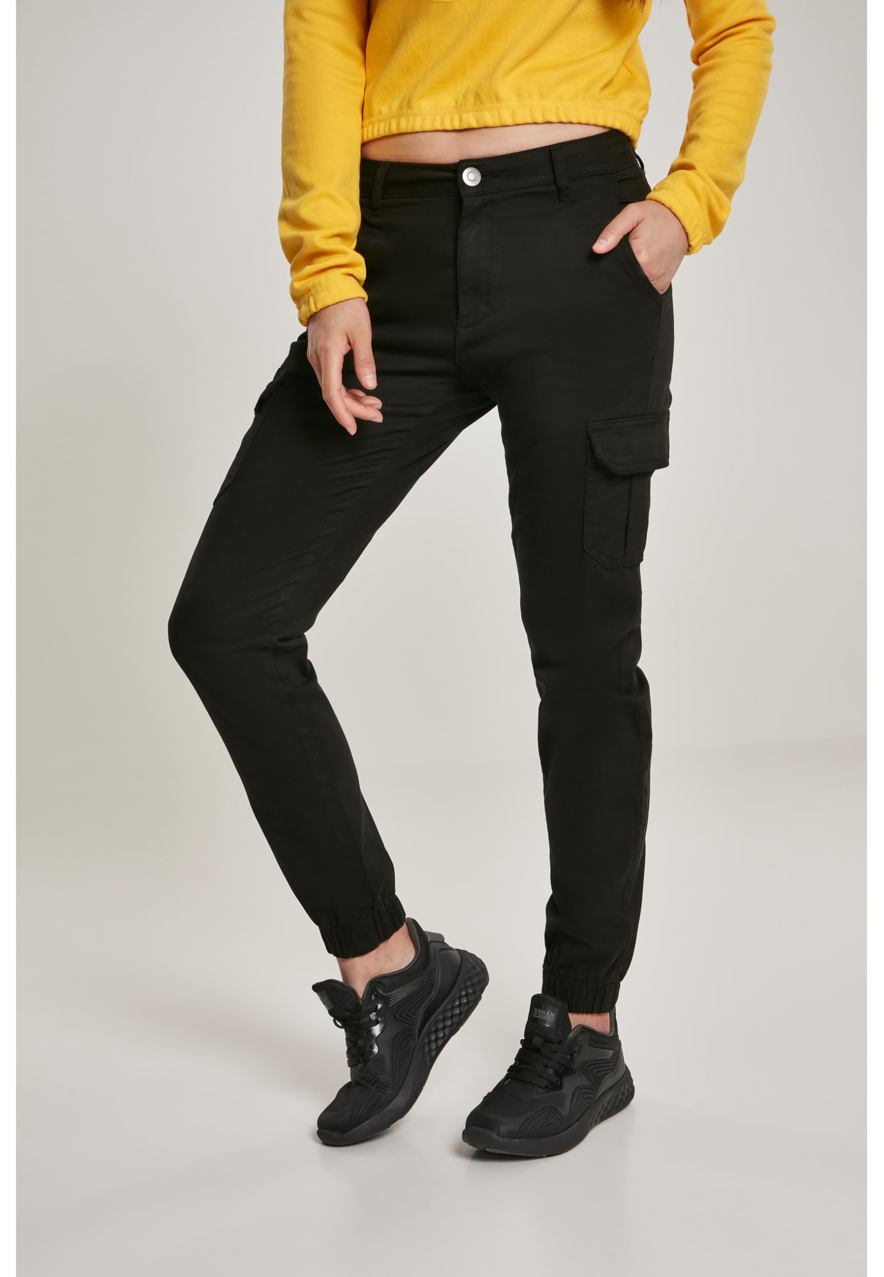 Urban Classics Damen Ladies High Waist Cargo Pants