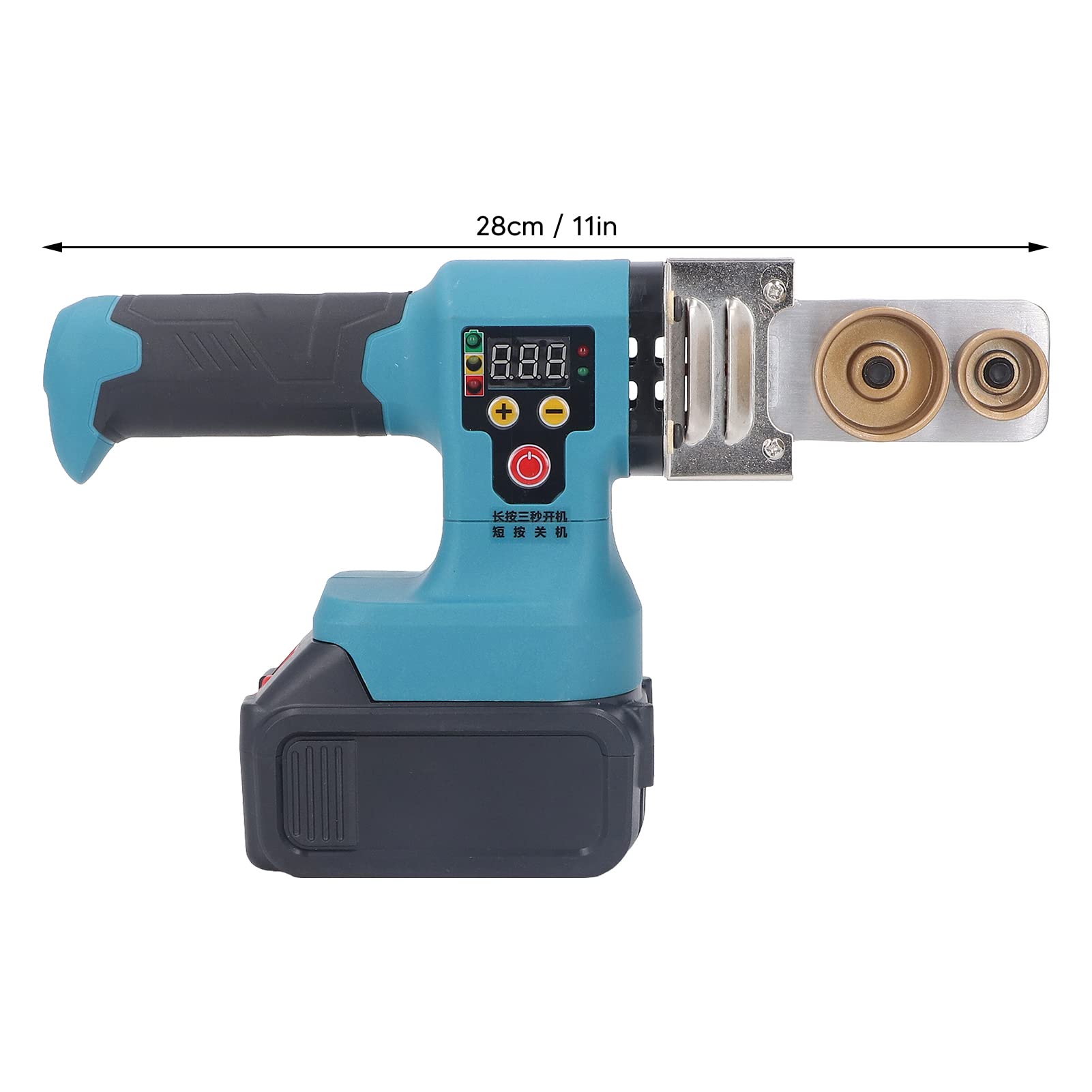 Heat Gun Handheld Welding Machine Water Pipe Melting Device Electric Hot Melt Machine with Lithium Battery Rechargeable PPR Water Pipe Melter Fuser 100?240V(US Plug 100?240V)