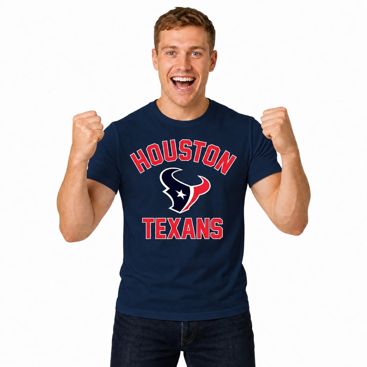 NFL Gameday Cotton Blend T-Shirt for Men and Women - Licensed | Officially licensed NFL gameday cotton blend tee with thermal print team graphics - tagless fit S to 5XL