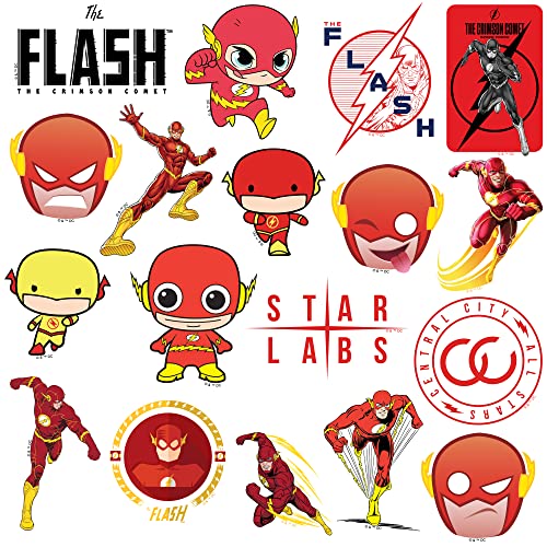 Image of The Flash 100 Vinyl Stickers Waterproof Die-Cut Decals Laptop Water Bottle